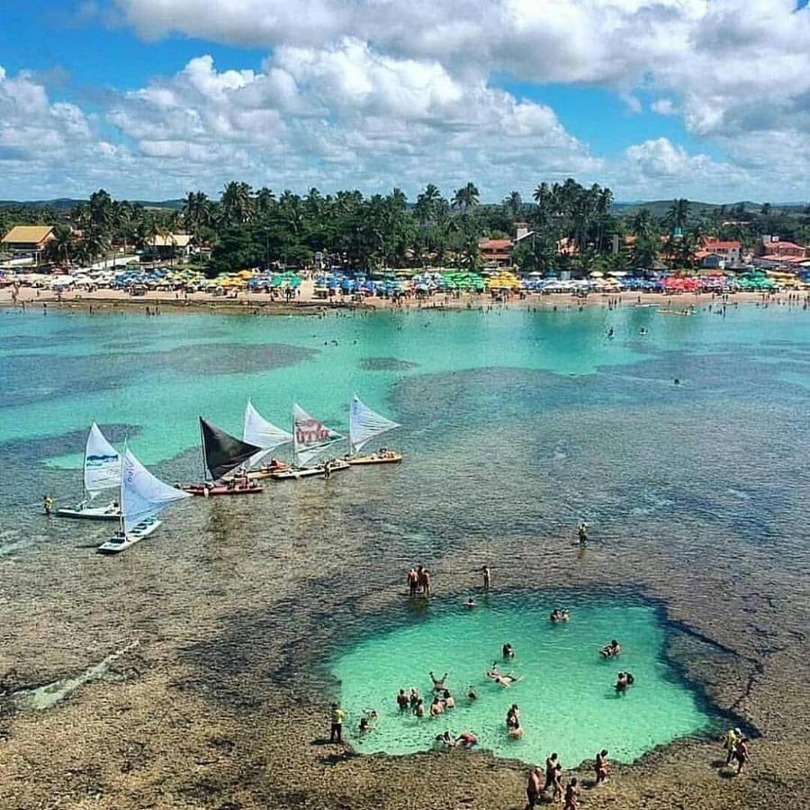 Flat bem localizado, confortável e a 150 metros do mar Pôrto das Galinhas Exterior foto